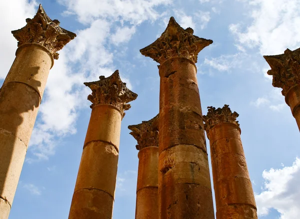 Ruiny starożytnych jerash, jordan — Zdjęcie stockowe