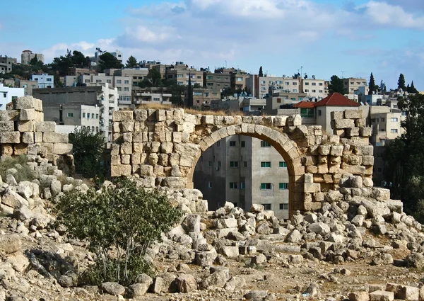 Starověké Džeraš ruiny jordan — Stock fotografie