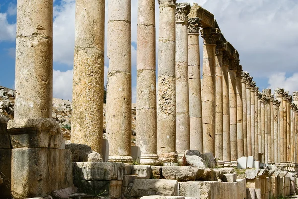 Ruine antice Jerash, Iordania — Fotografie, imagine de stoc