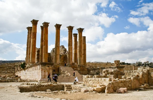 Oude jerash ruïnes Jordanië — Stockfoto