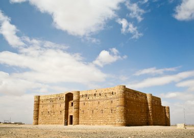 Qasr al Kharanah or Harrana. Desert castle. Jordan. clipart