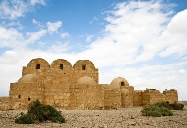 Quseir amra woestijn kasteel. Jordanië