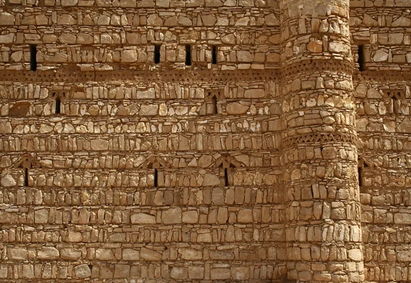 Muur van qasr al kharanah, Jordanië — Stockfoto