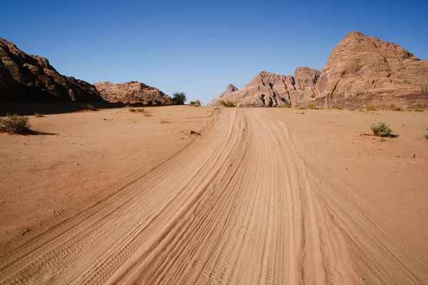 Wüste Wadi Rum. jordanisch — Stockfoto