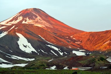 Kamchatka; volcano Avachinsky clipart