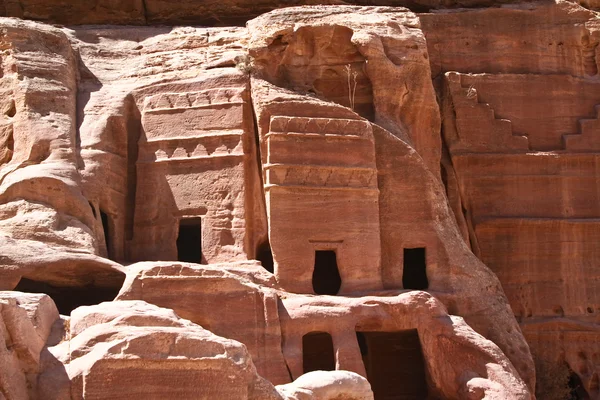 Petra in Jordan - city carved out of the rock — Stok fotoğraf