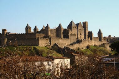 Carcassonne,the old city,France clipart