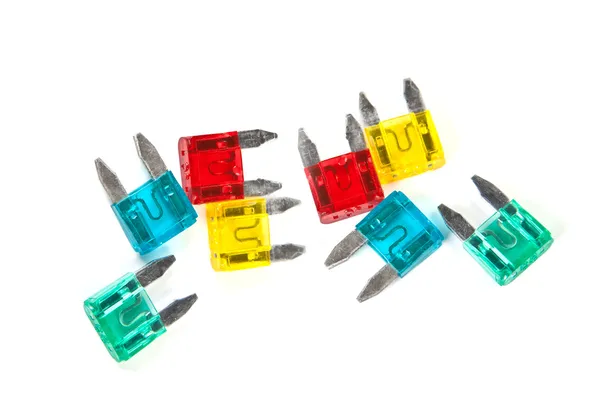 Fuses, used in motor cars. — Stock Photo, Image