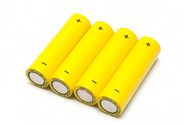 Yellow Batteries — Stock Photo, Image