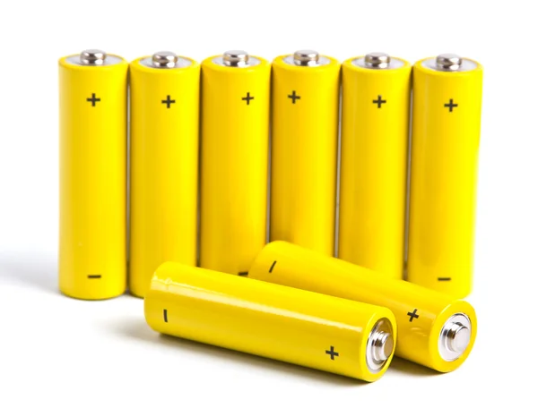 Baterii żółty — Zdjęcie stockowe