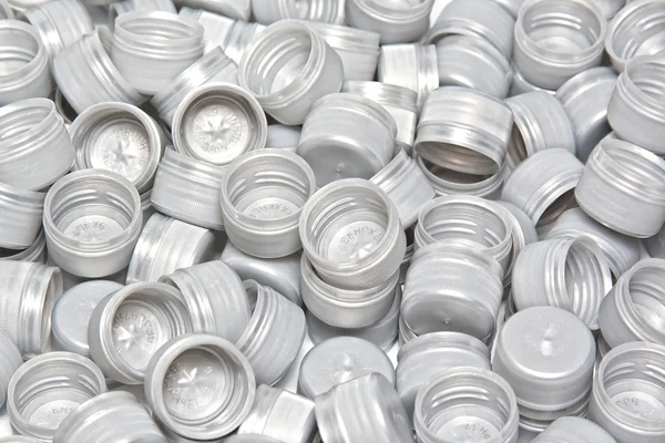 Plastic caps background — Stock Photo, Image