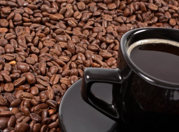 Coffee Beans Cup Coffee — Stock Photo, Image