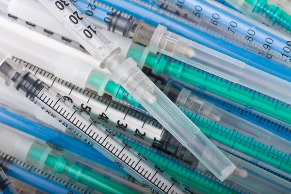 Lot of syringes — Stock Photo, Image