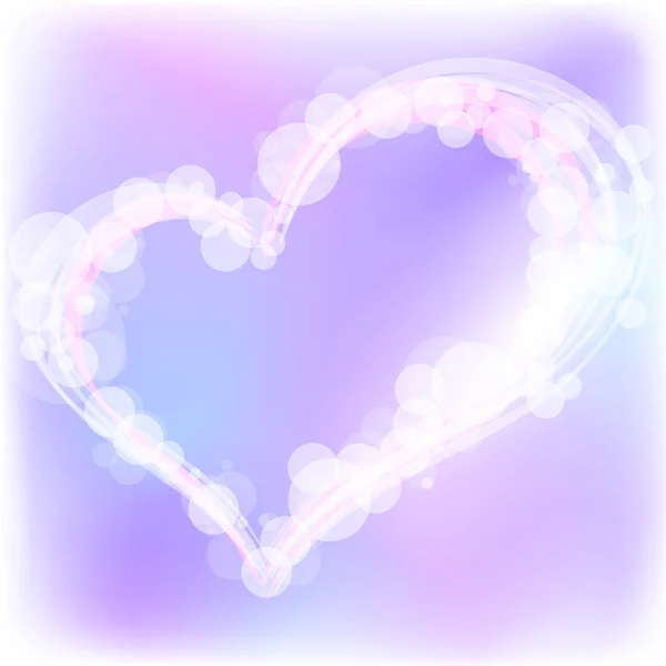 Aftelkalender voor Valentijnsdag hart. vectorillustratie. — Stockvector