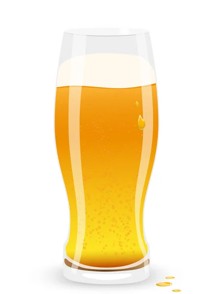 Cerveza de cerveza. Ilustración vectorial . — Vector de stock
