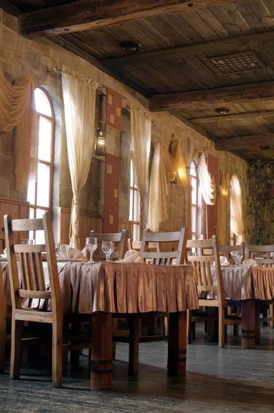 Restaurang i stil med slottet — Stockfoto