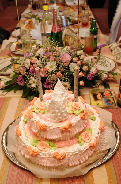Cake in the birthday — Stock Photo, Image