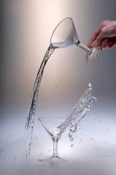 Glass with water — Stock Photo, Image