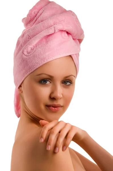 Young woman after bath — Stock Photo, Image