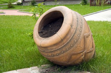 Pitcher with the land clipart