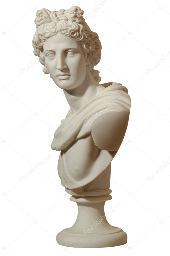 Marble statue of a man