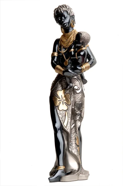 Egy afrikai nő szobra — Stock Fotó