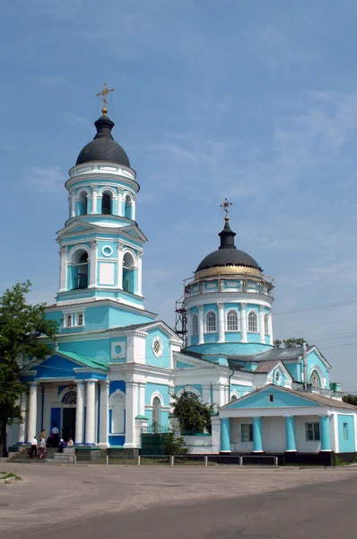 Heilige Himmelfahrtskirche, izyum ukraine — Stockfoto