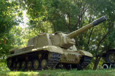 Old tank since World War II clipart