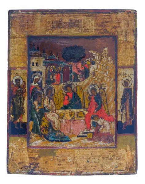 Древние Иконы Православной Церкви Вырезкой — стоковое фото
