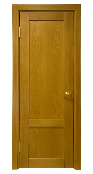 Wooden Door White Background — Stock Photo, Image