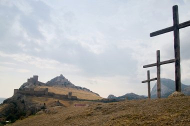 Eski kale tepe üzerinde