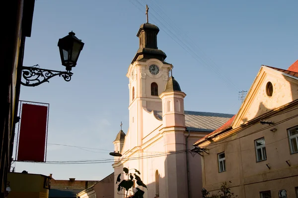 Staré Hodiny Město Užhorod Ukrajina — Stock fotografie
