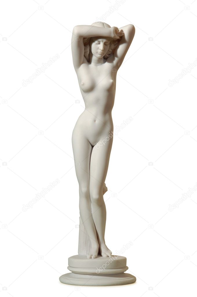 Gypsum statue of a woman