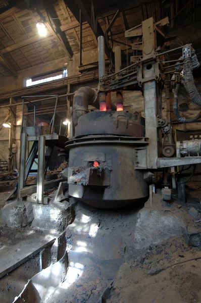 在钢铁厂中的空间 — 图库照片