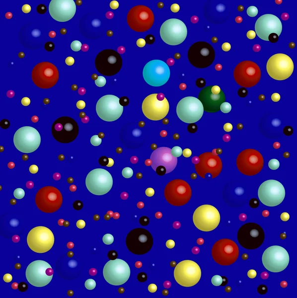 Bakgrund från ensemble varicoloured bollen — Stockfoto