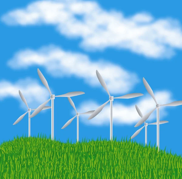 Generatory wiatry — Zdjęcie stockowe