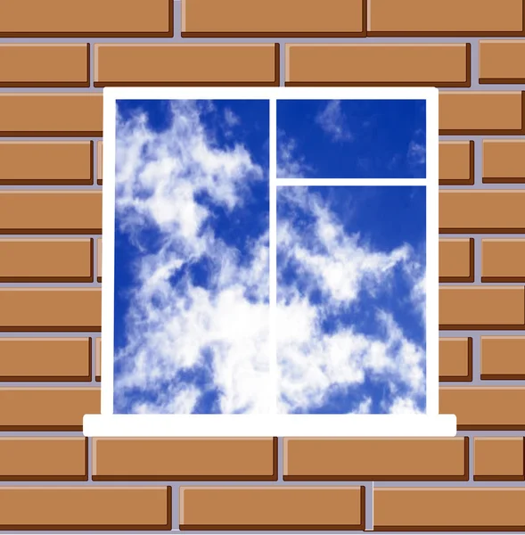 Okno ku niebu — Zdjęcie stockowe
