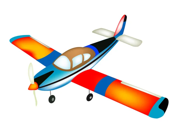 Klein vliegtuig — Stockvector