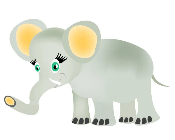 図面の象の赤ちゃん — ストックベクタ