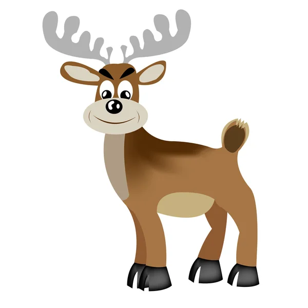 Illustration of the fantastic deer — Stock Vector