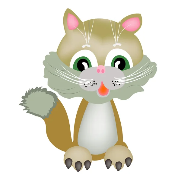 Dessin joli chaton — Image vectorielle