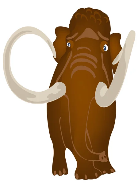 Extinct prehistorical animal mammoth — Stock Vector