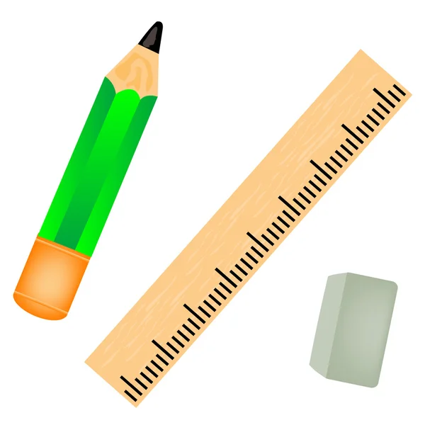 Penna med rätskiva — Stock vektor