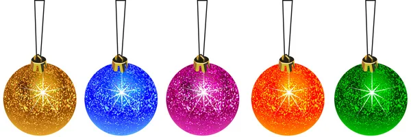 La décoration boule de Noël — Image vectorielle