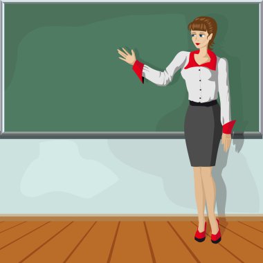 Teacher girl clipart