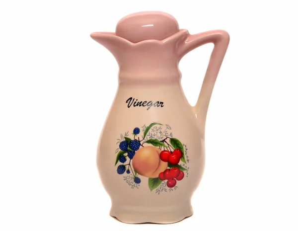 Ceramic bottle of vinegar — Stock Photo, Image