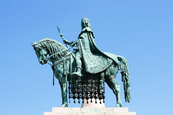 St stephen socha na Budapešť, Maďarsko. — Stock fotografie