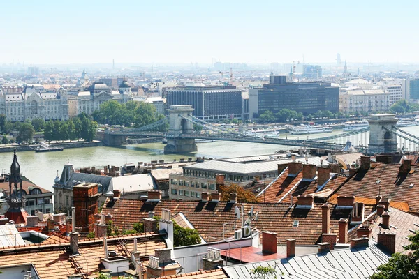 Panoramautsikt över budapest — Stockfoto