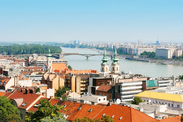 Panoramatický pohled na Budapešť — Stock fotografie