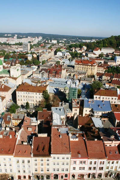 Panorama of a city of Lvov — Stock Photo, Image